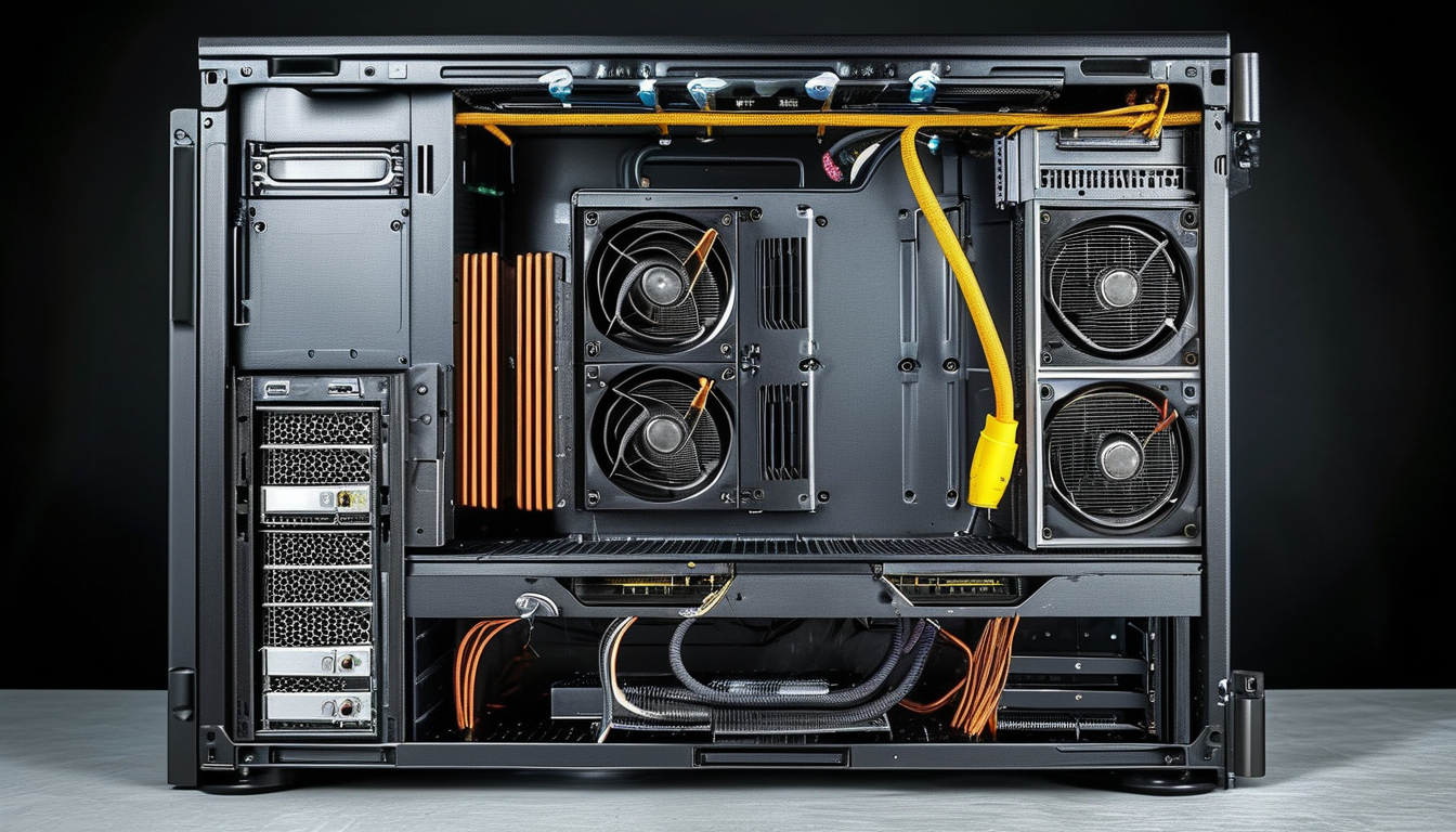 Conveyor Cooling System For Telecom Server Rack Enclosure Hardware Installation