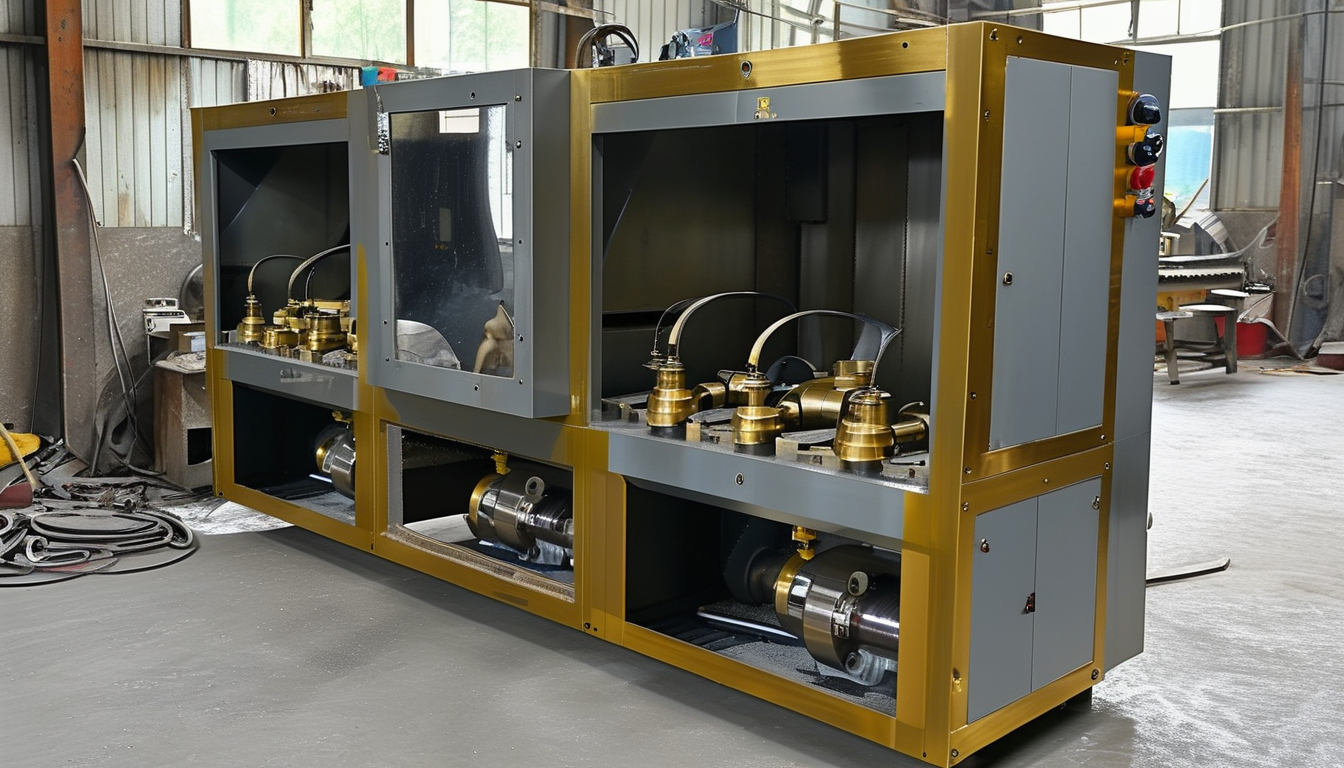 Sandblasting Cabinet Dust Collector For Customized CNC Machined Brass Transmission Components