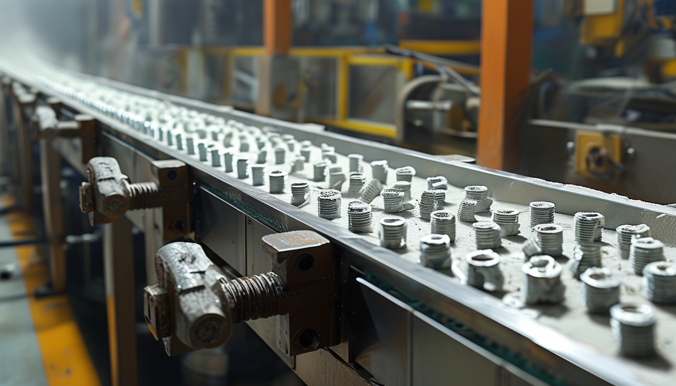 Conveyor Dust For High-volume Consumer Electronics Internal Threaded Insertion