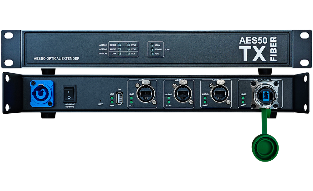 Dual Port Audio Fiber Optic Extender
