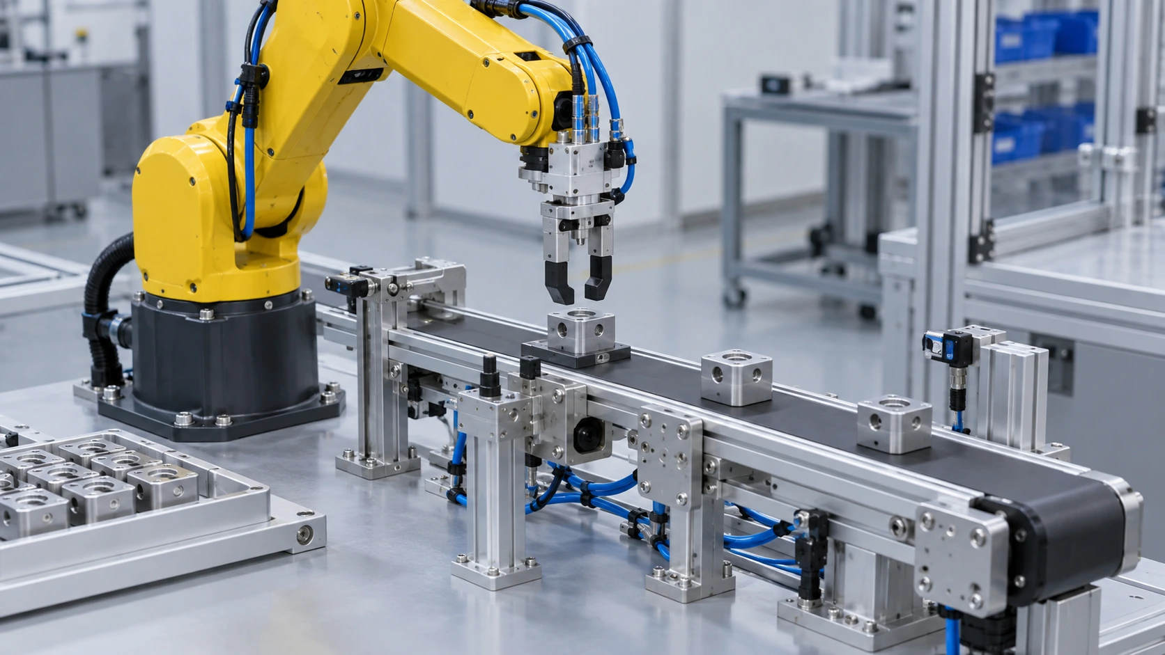 Industrial robot equipment demonstration