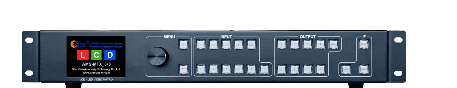 MTX 8×8 actual front panel