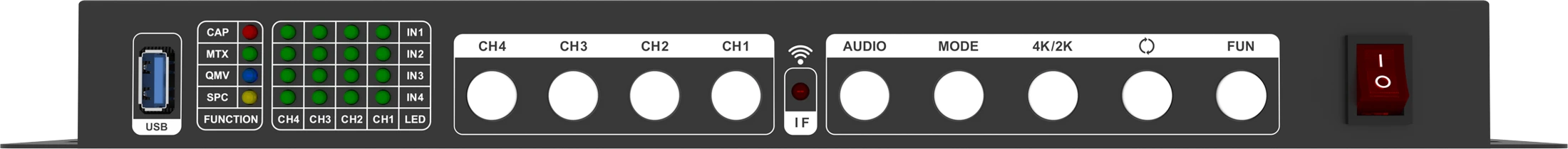 AMS-MTX_4x4 Front Panel