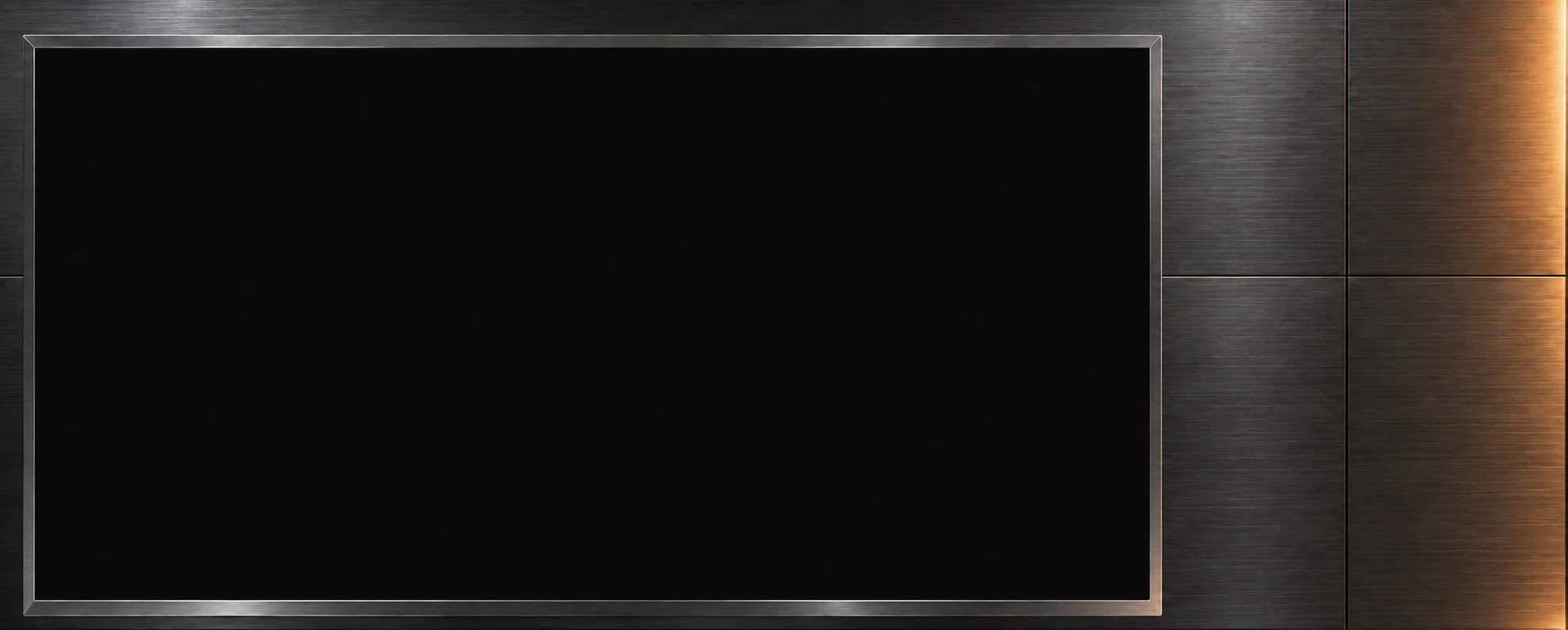 Real eight-input web GUI in a frontal graphite control display