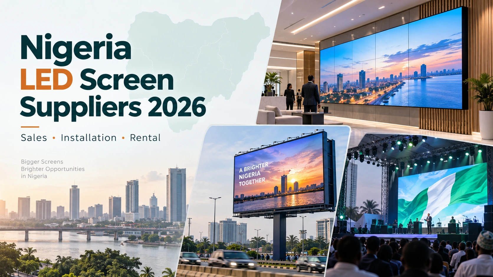 Nigeria’s LED Screen Supply Network for Permanent Installations and Live Events