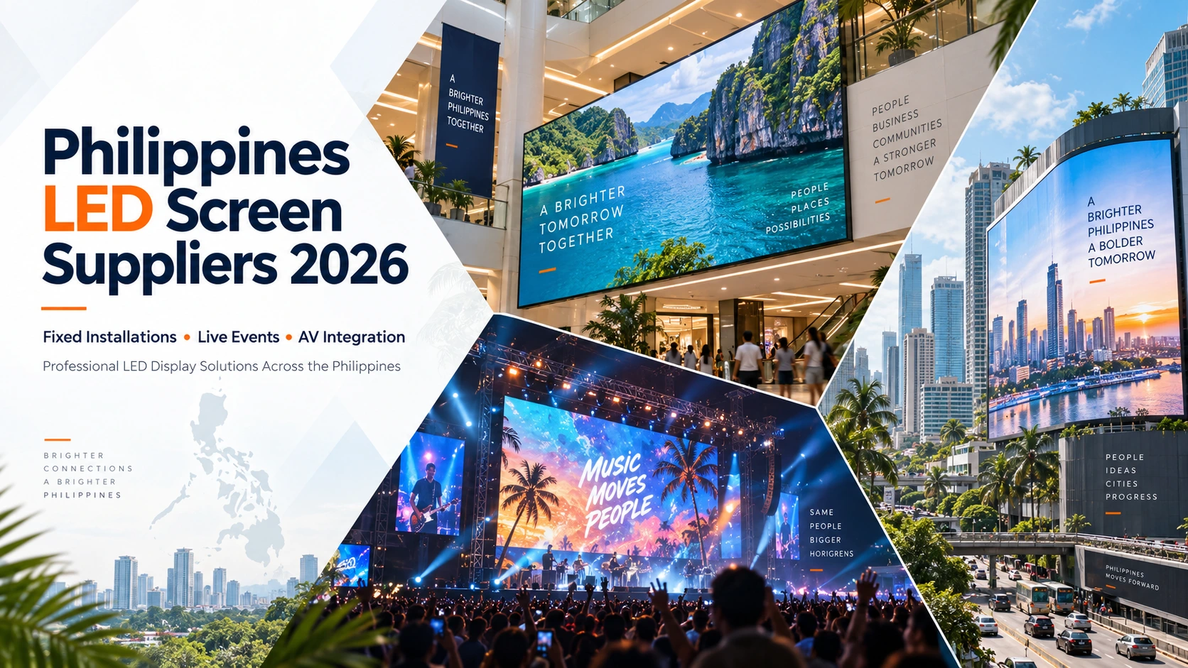 How Philippine LED Screen Suppliers Split Between Fixed Installations and Live Events