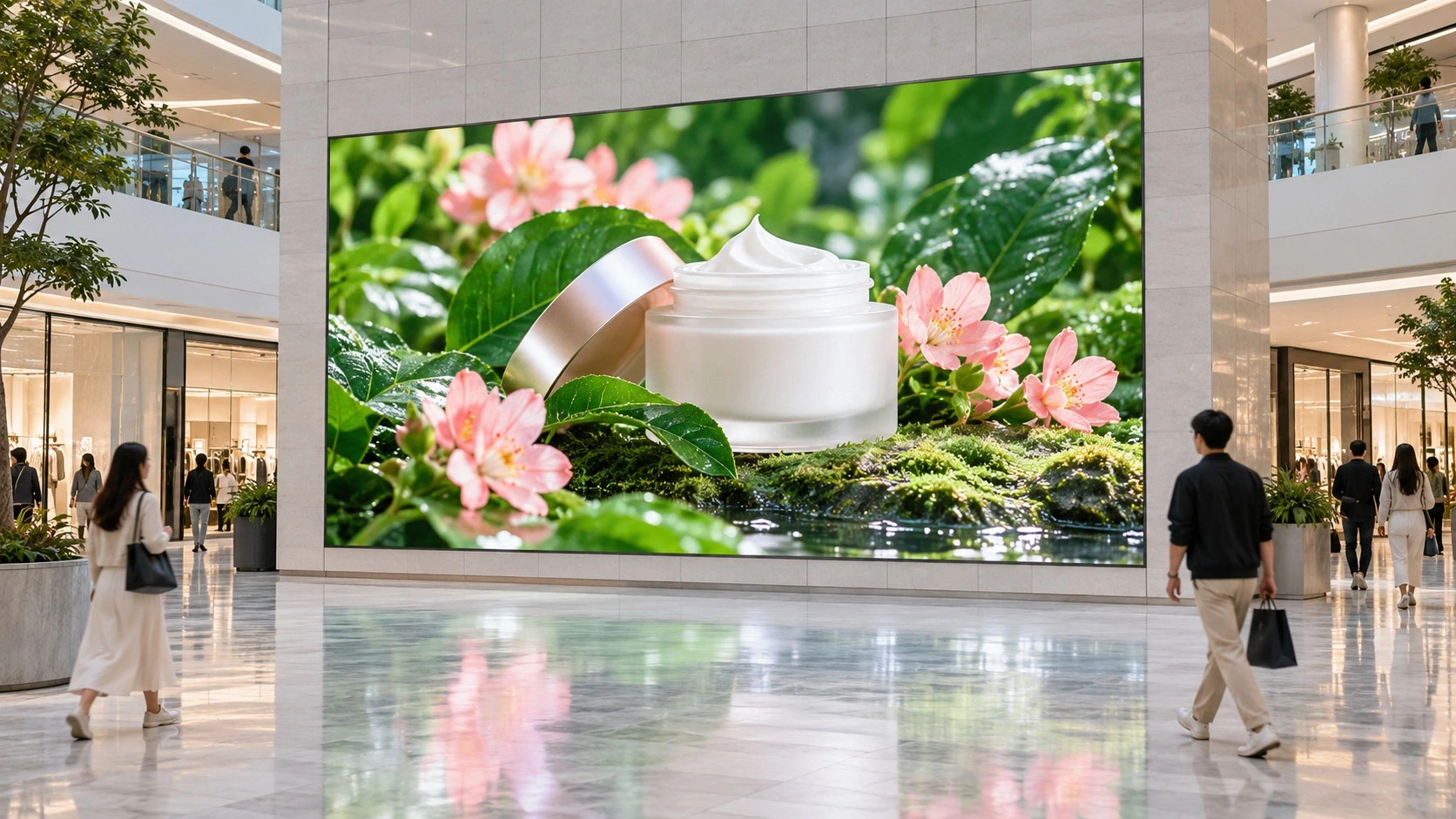 Shopping Centers With Integrated LED Display