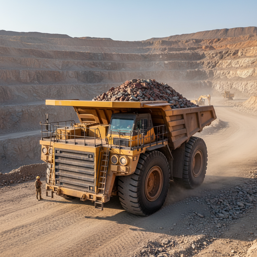 Utility Truck For Open-Pit Mining And Mineral Ore Haulage