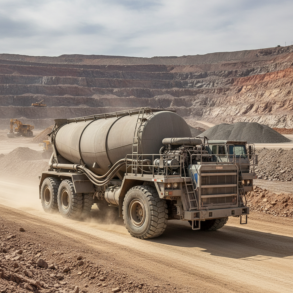 Cement Tanker For Open-Pit Mining And Mineral Ore Haulage