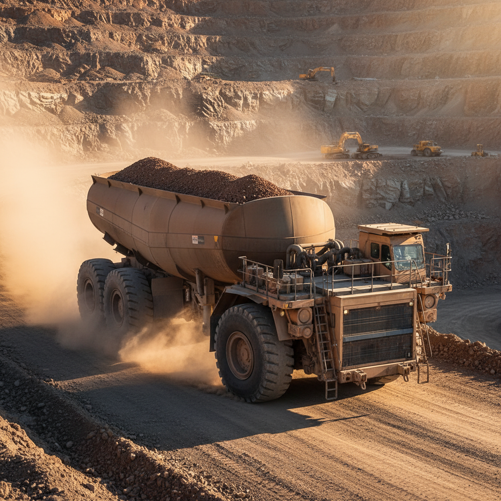 Tanker Tractor For Open-Pit Mining And Mineral Ore Haulage