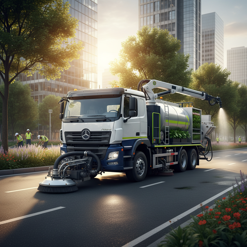 Commercial Truck For Municipal Road Cleaning And Greening Maintenance