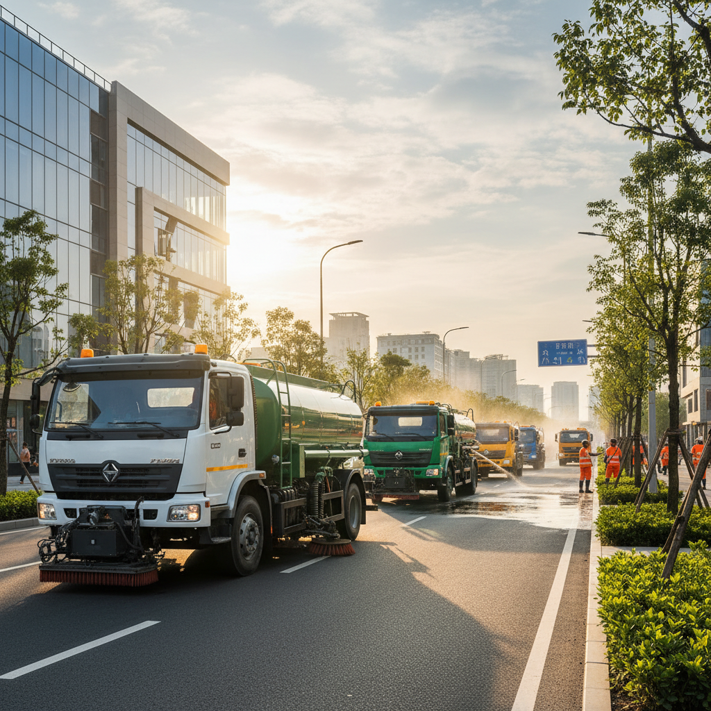 Tanker Lorries For Municipal Road Cleaning And Greening Maintenance