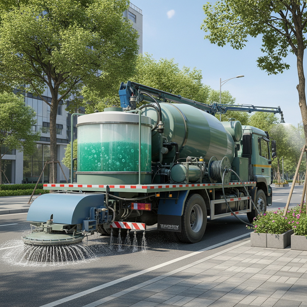 Mixer Truck For Municipal Road Cleaning And Greening Maintenance