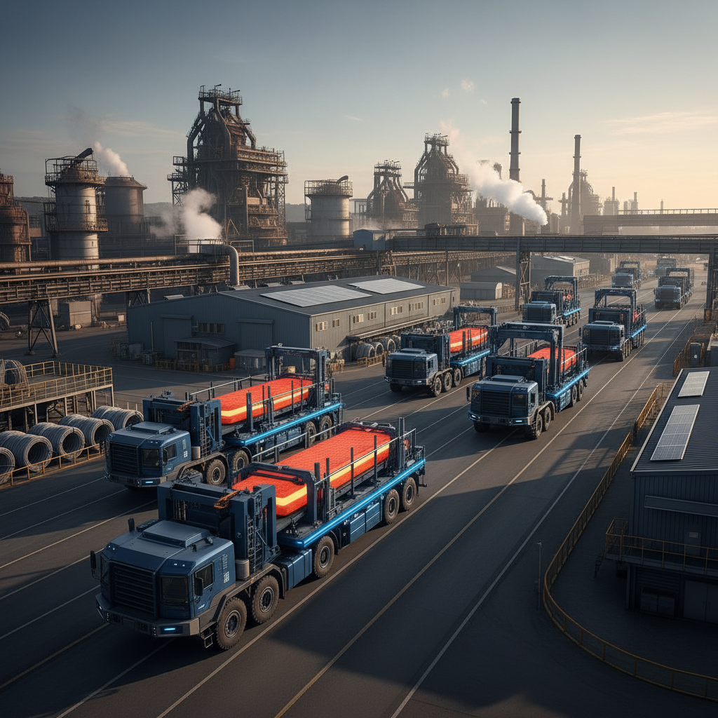 Big Trucks For Short-Haul Zero-Emission Steel Mill Internal Logistics