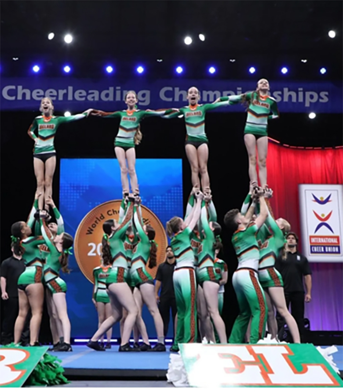 Performance with Athletic Style Cheerleading, a dynamic Sports Global Young Generation