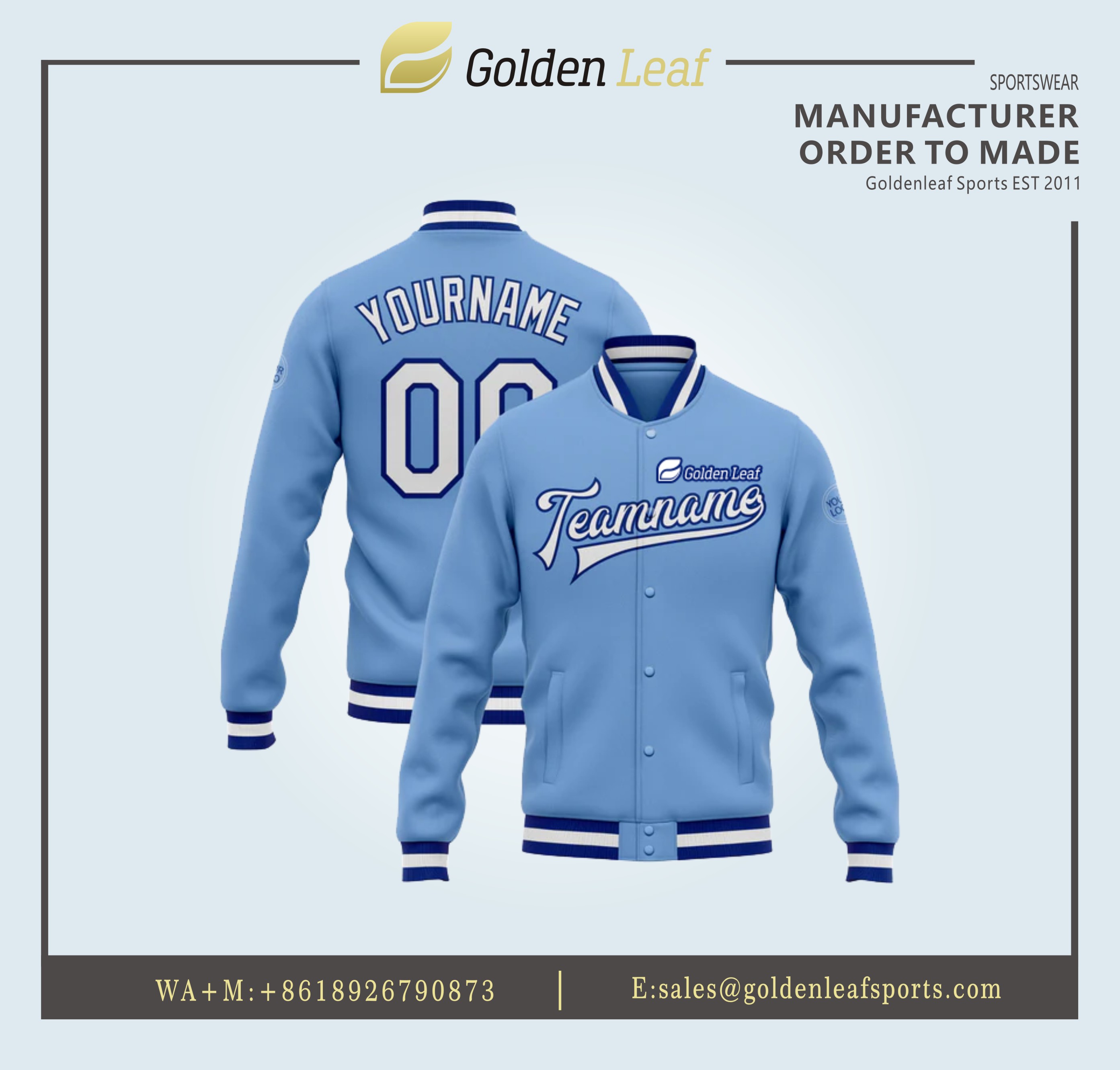 Custom sublimation baseball jackets