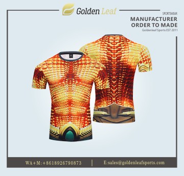 Custom 100% polyester Sublimation Dart Shirt