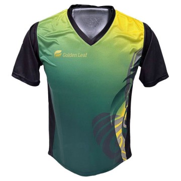 Custom Sublimation 100% Polyester Short Sleeves Club Soccer Shirt
