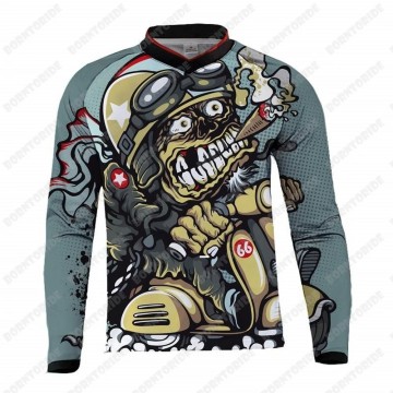 Motorcycle Long Sleeve Design Long Sleeve T-shirt Design Template