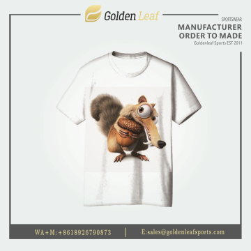 Personalized Men's Polyester Sublimation Print T-Shirt