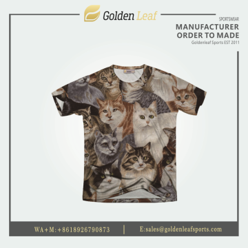 Dry Fit 100% Polyester Custom Sublimation Tee