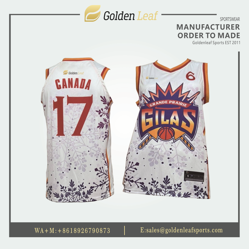 Sublimation fashionable design basketball jersey