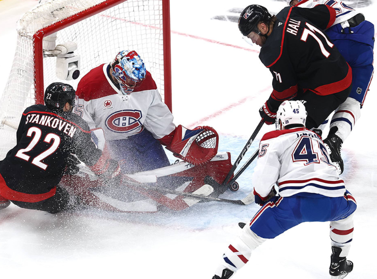 Hurricanes Roll Past Canadiens for Fourth Straight Playoff Win
