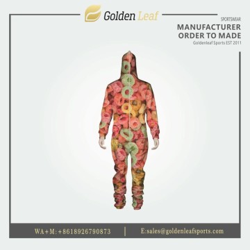 Breathable Quick Dry Men's Onesie with Custom Sublimation Printing