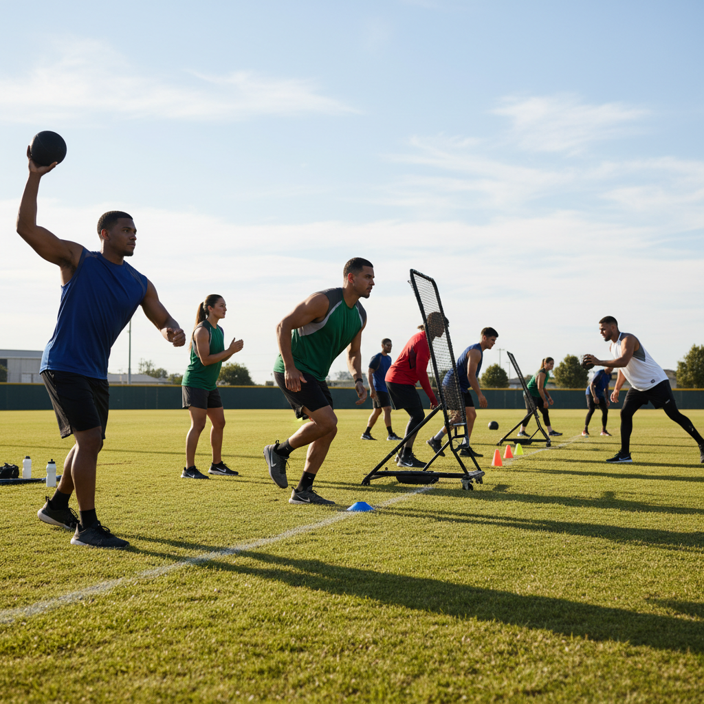 Beisboleko elastikoak kirol entrenamendurako