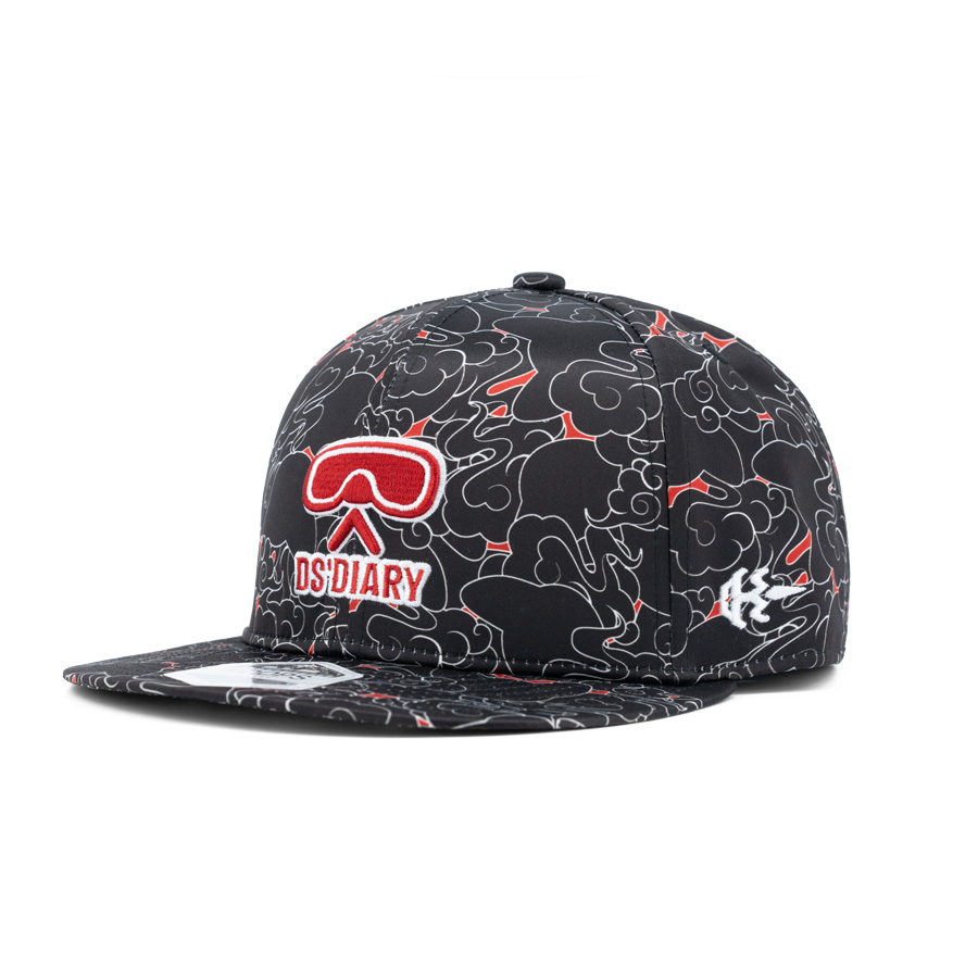 SJLAB × DS’DIARY Collaborative Series HOOPS Full-Closure Flat Visor Trendy Baseball Cap (3).jpg