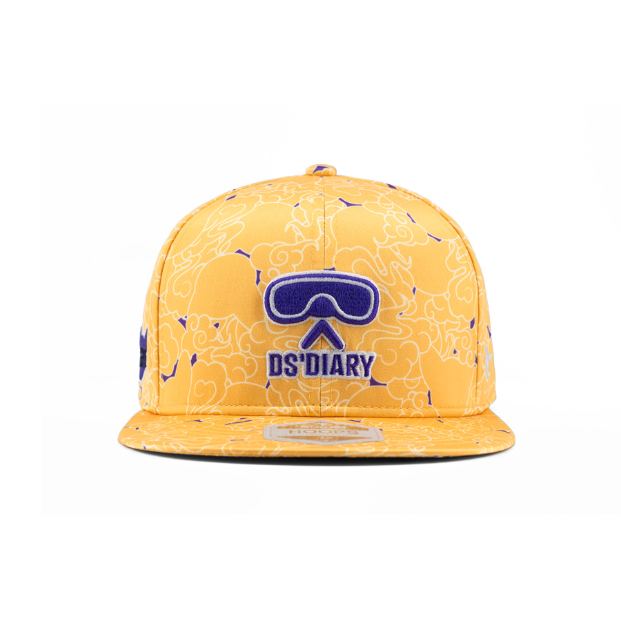 SJLAB × DS’DIARY Collaborative Series HOOPS Full-Closure Flat Visor Trendy Baseball Cap (6).jpg