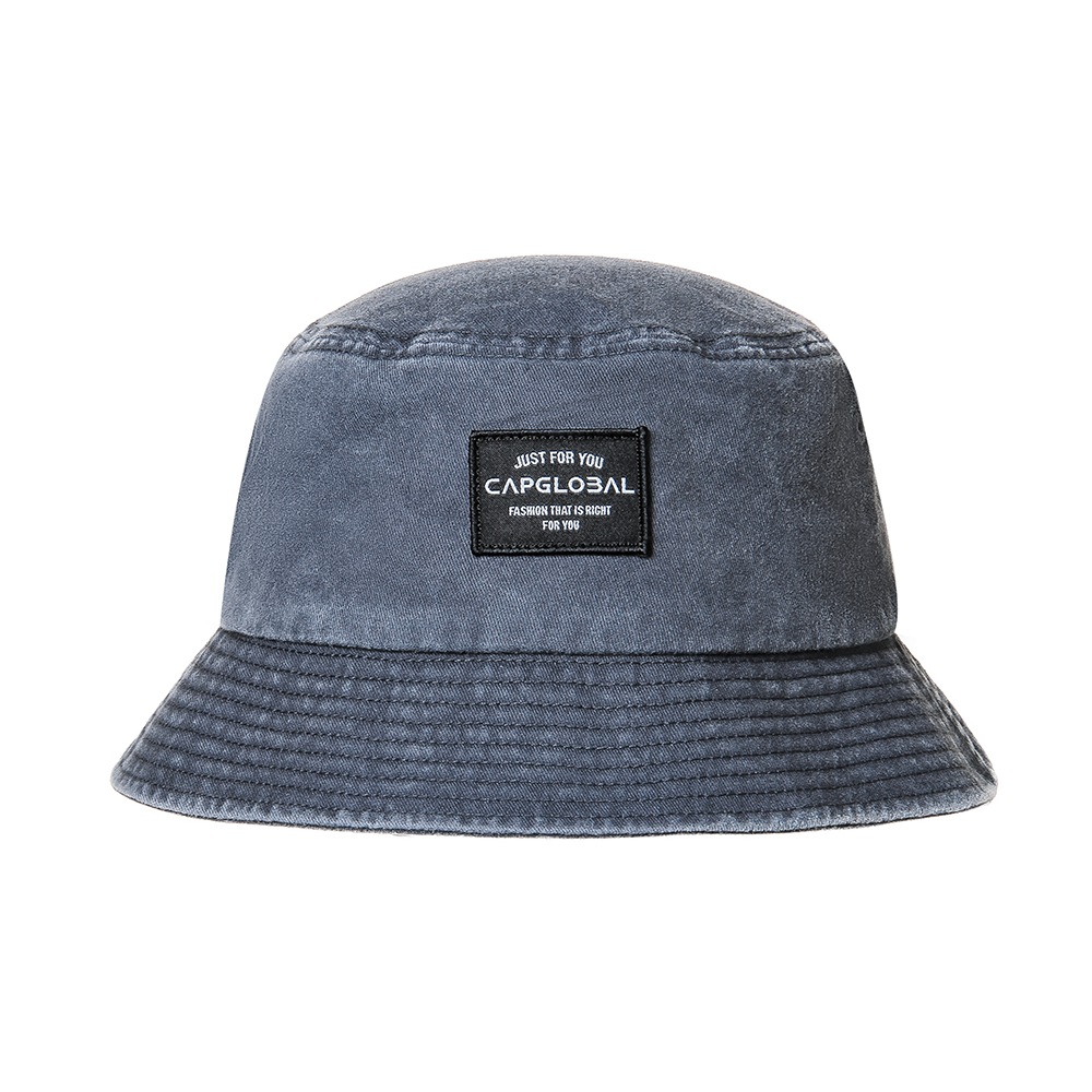 CAPGLOBAL Stone Washed Vintage Twill Bucket Hat