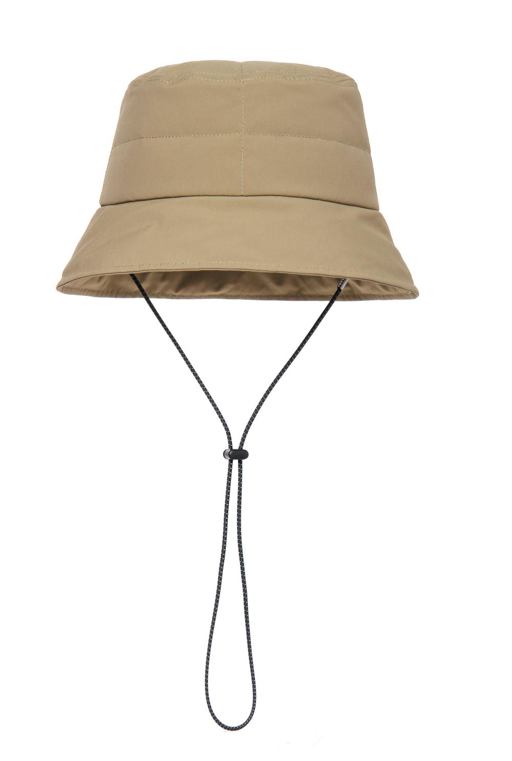 CAPGLOBAL Khaki Quilted Padded Bucket Hat