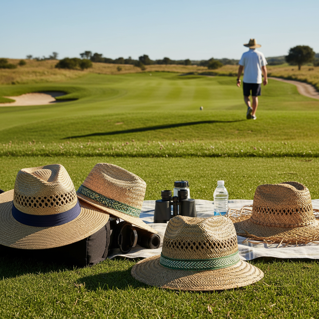 Straw Hats For Golf And Outdoor Sports