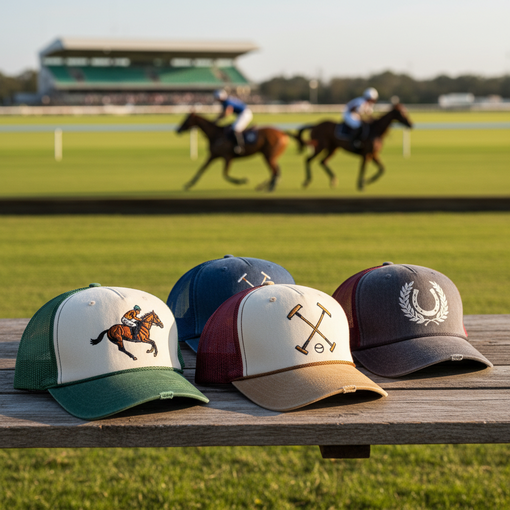 Trucker Caps For Horse Racing And Polo Matches