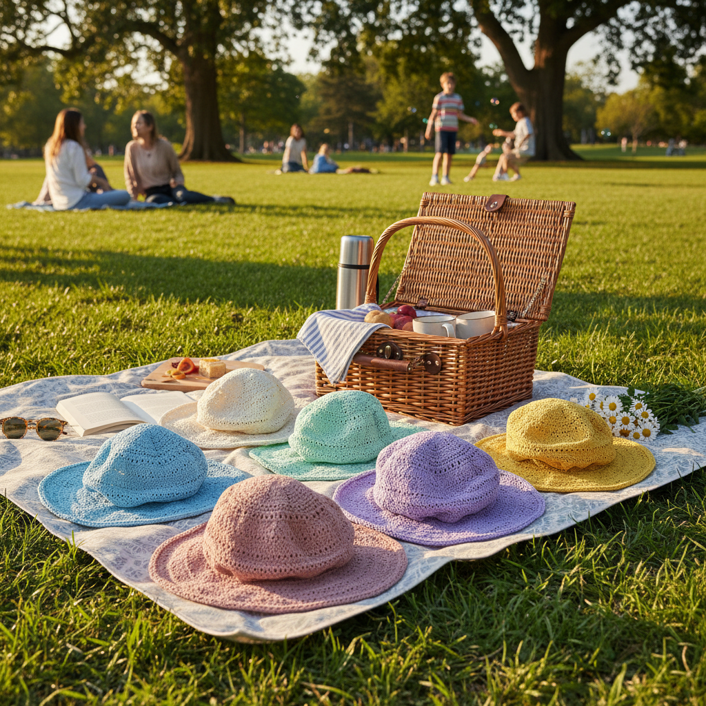 Air Knit Hats For Weekend Picnics And Park Outings