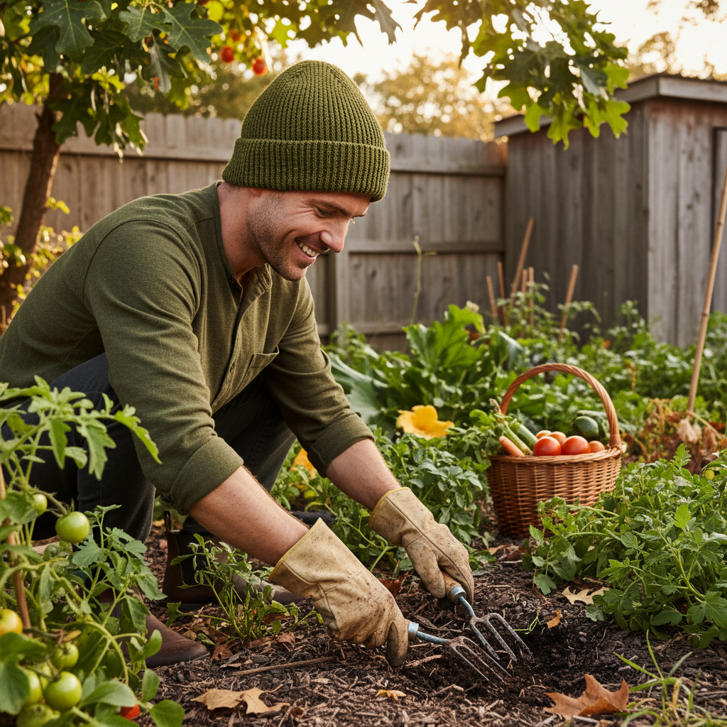 Short Beanie For Gardening And Backyard Work
