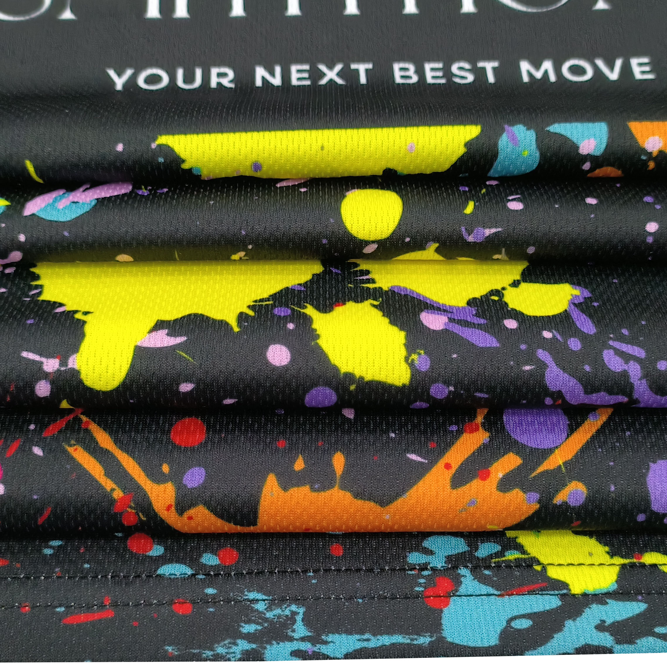 T-shirt noir à fleurs (14)