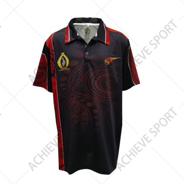 Full Sublimation Printing Mens Polo T Shirt Custom Design and Logo Dry Fit Bamboo Charcoal Fiber Breathable Polo Shirts