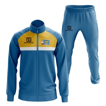 BORSOCO Two-Piece White-Stripe Training Tracksuit