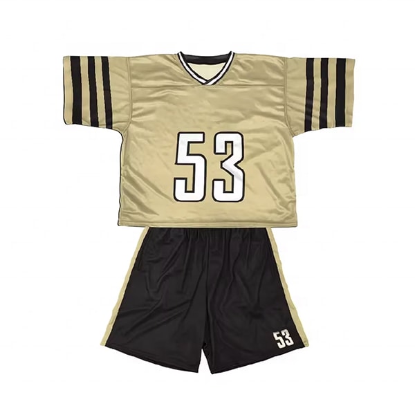 Uniforme de crosse classique marron et blanc (3)