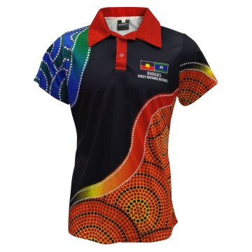 Custom Sublimated Polo Shirt Indigenous Printing Stand-up Polo shirts