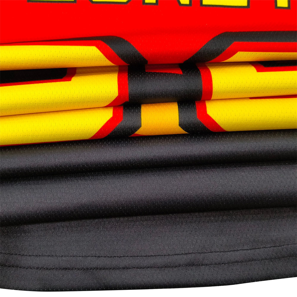 Maillot de hockey sur glace personnalisé 100 % polyester mesh, taille 10