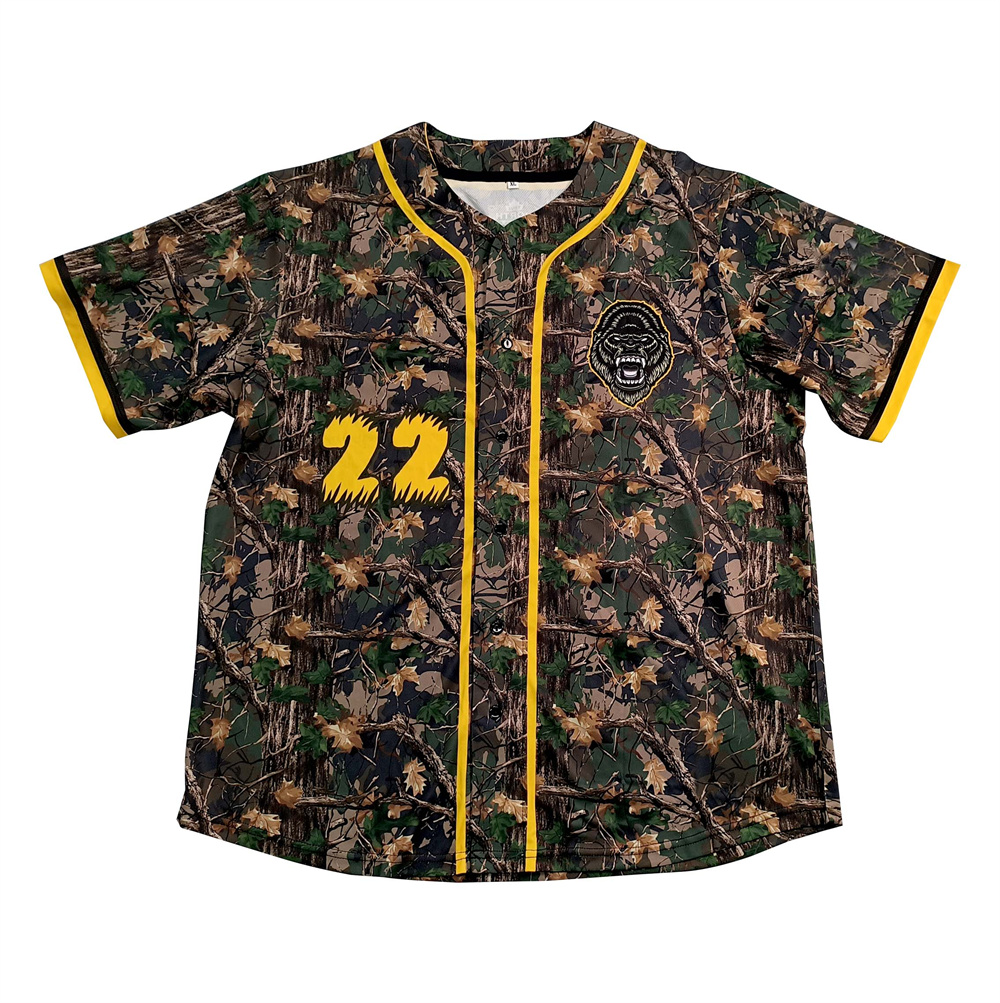 Maillot de baseball personnalisé camouflage TRUE NORTH02