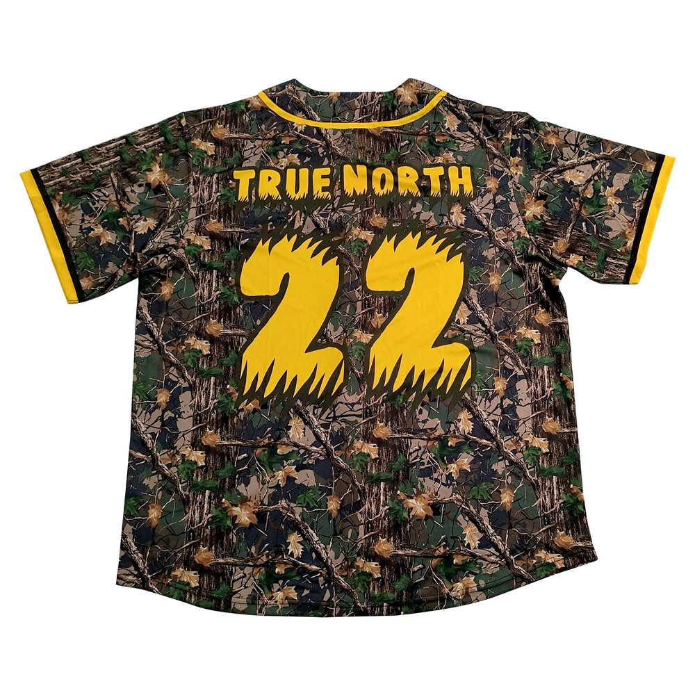 Maillot de baseball personnalisé camouflage TRUE NORTH03