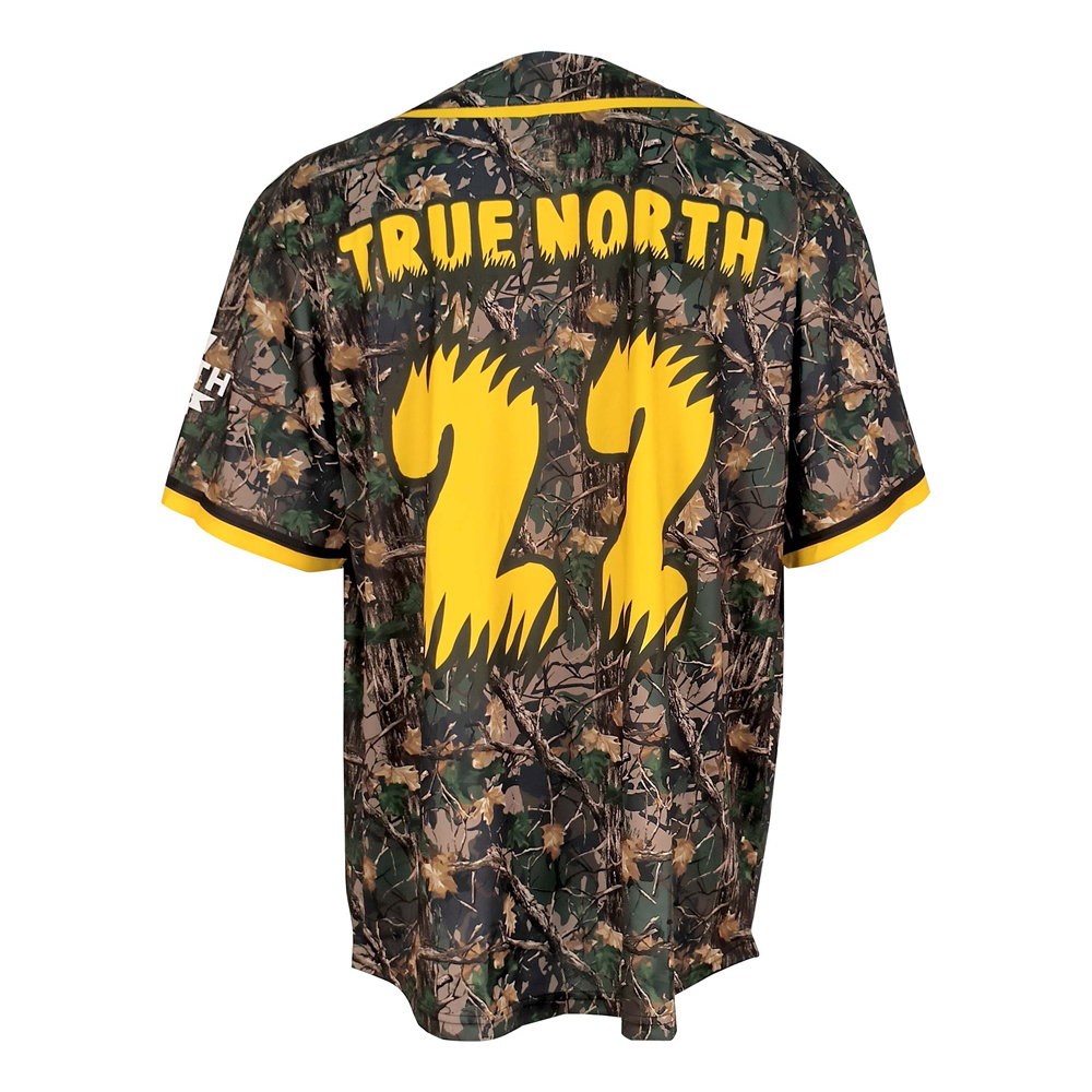 Tunica baseballica TRUE NORTH camuflata ad libitum