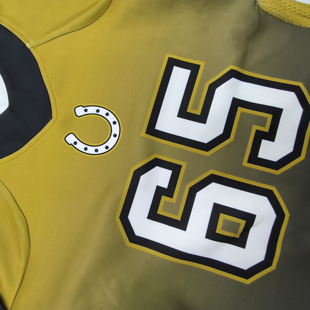 Détails des uniformes de football américain personnalisés à manches courtes en polyester de haute qualité (3)