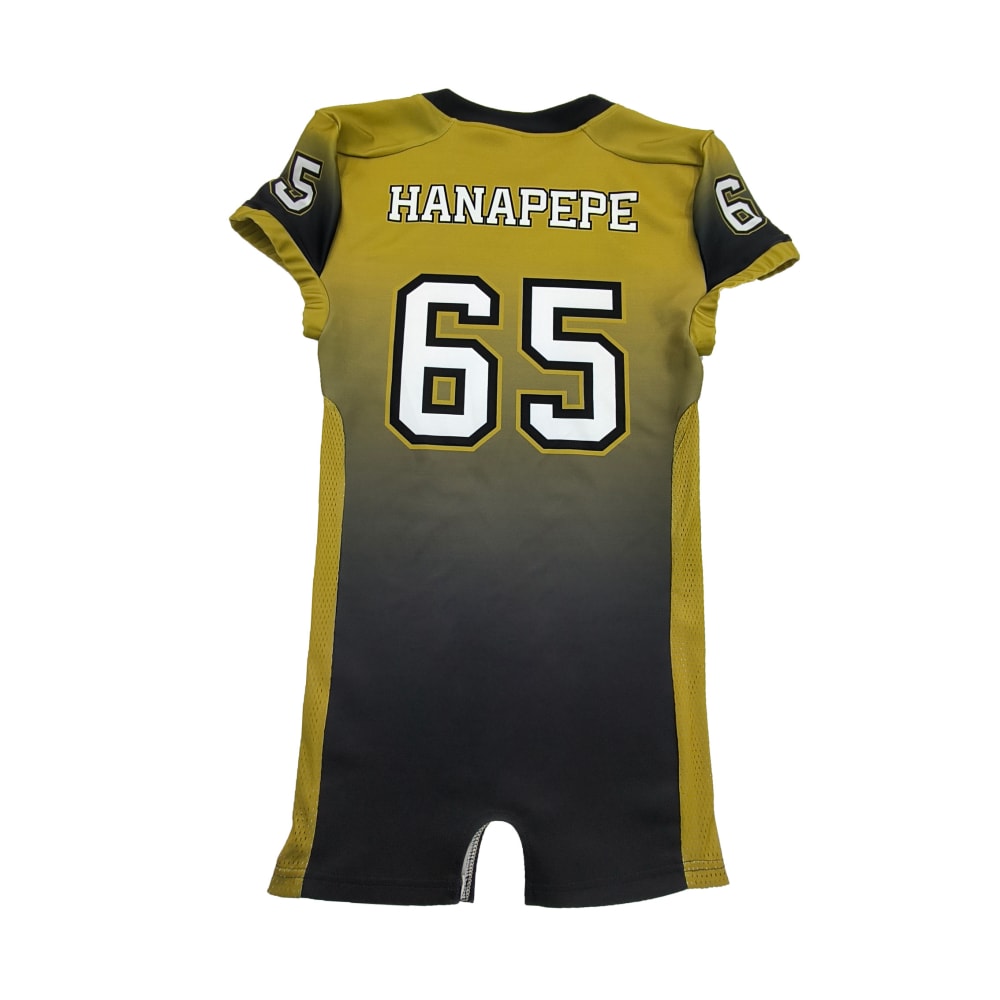 Détails des uniformes de football américain personnalisés à manches courtes en polyester de haute qualité (6)