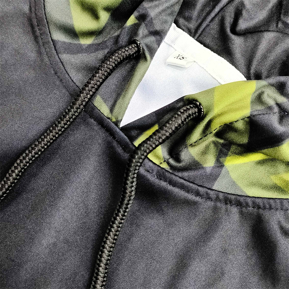 Sweat à capuche en polyester à motif personnalisé03