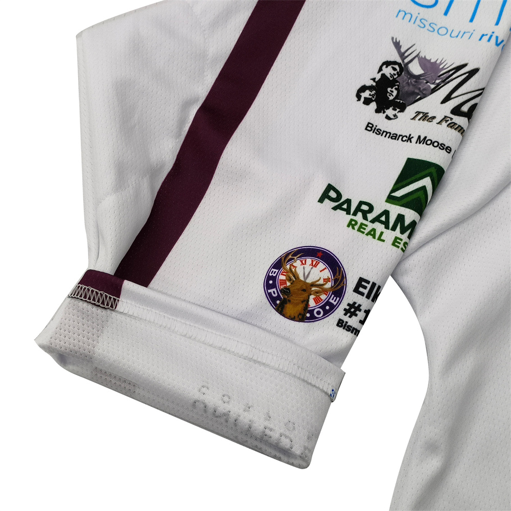 Maillot de hockey sur glace personnalisé, uniforme 04